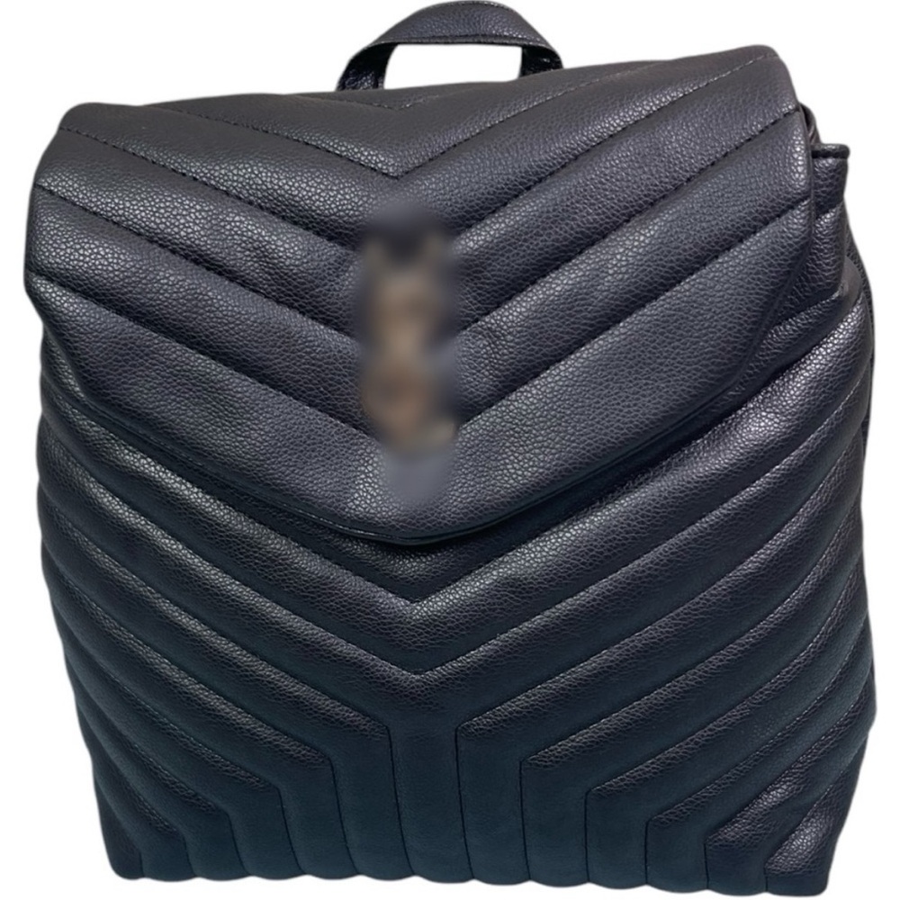 NWOT Inspired Black Quilted Backpack